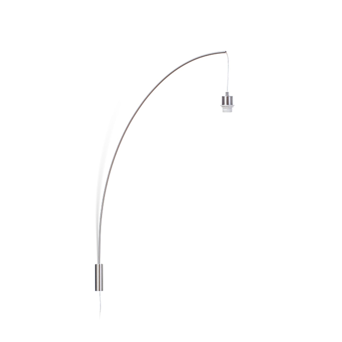RENDL shades, shade bases, pendent sets BEND arched wall-mounted base matt nickel 230V LED E27 15W R12654 2