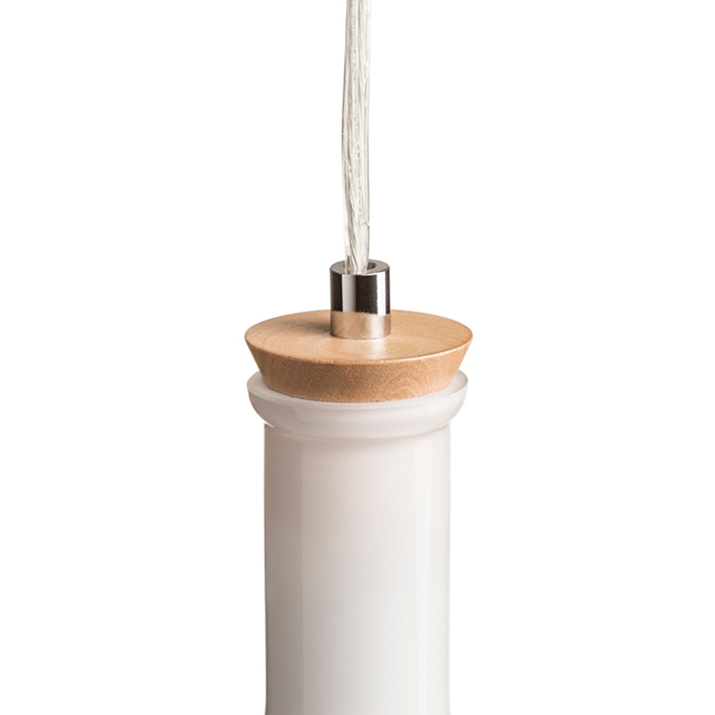 RENDL pendant lamp PULIRE CON pendant opal-colored glass/wood/chrome 230V LED E14 6W R12663 3