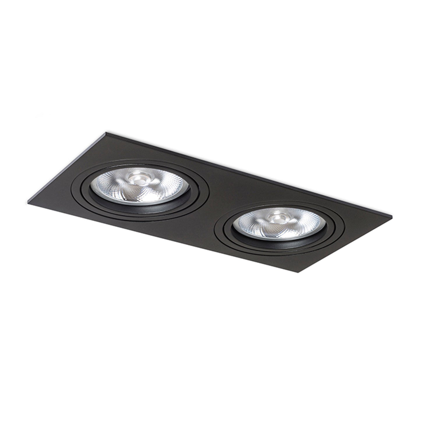 RENDL recessed light PASADENA G53 SQ II black 230V LED G53 2x15W R12705 2