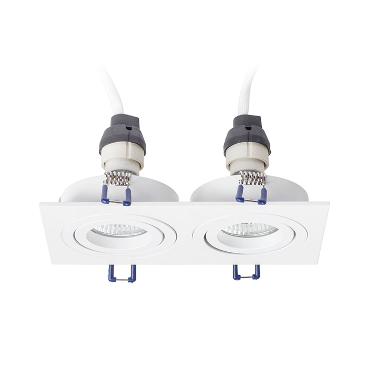 RENDL recessed light PASADENA GU10 SQ II recessed white 230V LED GU10 2x7W R12713 4