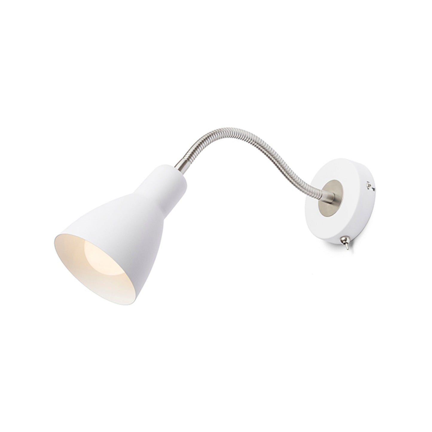 RENDL spotlight KAYA wall white matt nickel 230V LED E27 15W R12898 1