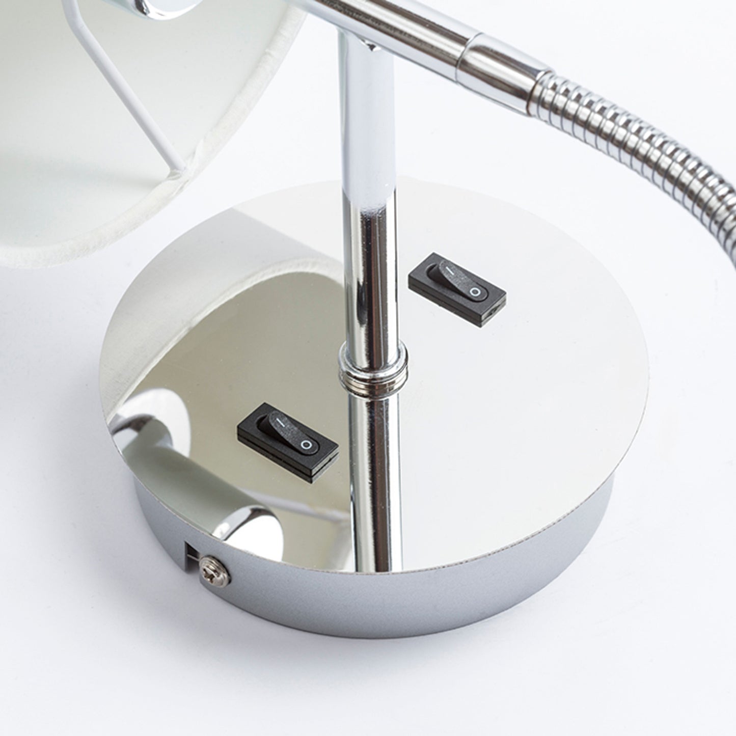 RENDL wall lamp VERSINA with shade white chrome 230V LED E27 LED 15+3W 25° 3000K R12955 5