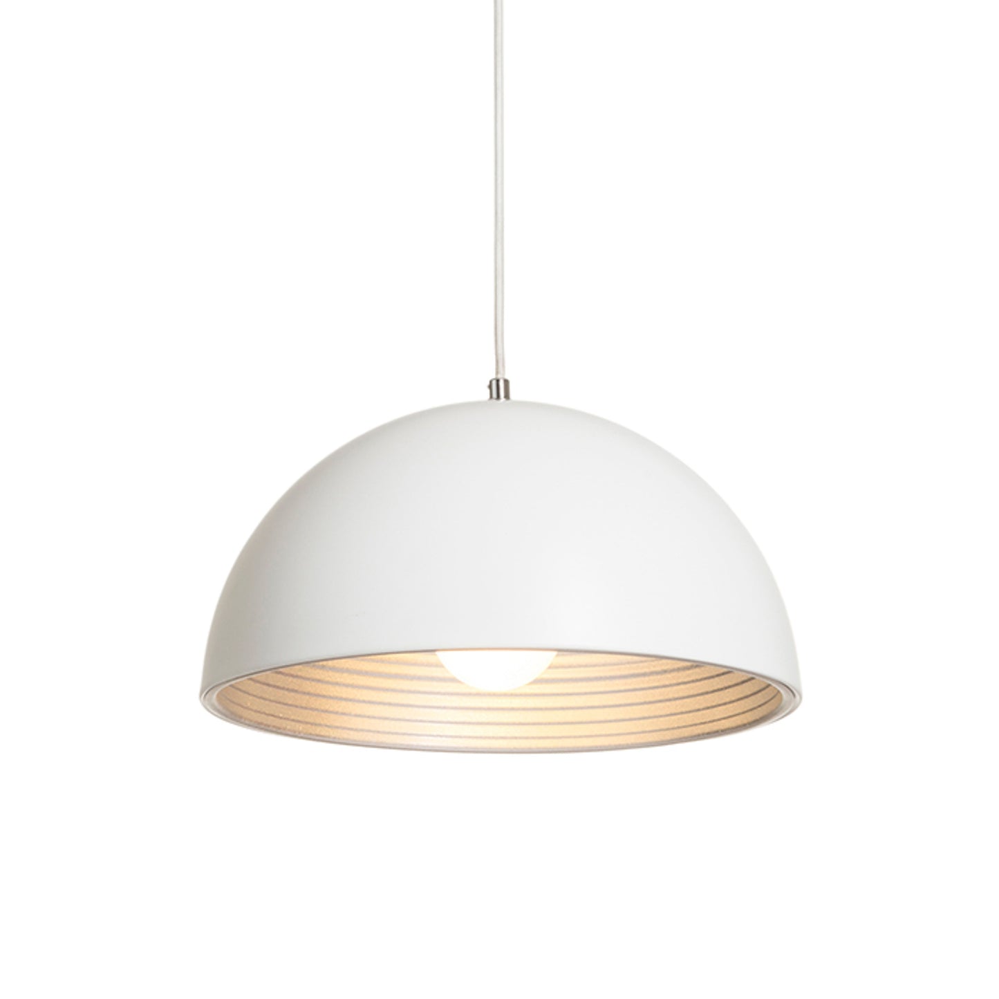 RENDL pendant lamp CARISSIMA 40 pendant matte white/silver grey 230V LED E27 15W R13048 2