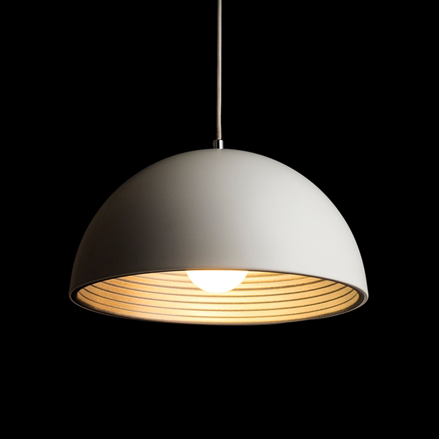 RENDL pendant lamp CARISSIMA 40 pendant matte white/silver grey 230V LED E27 15W R13048 3