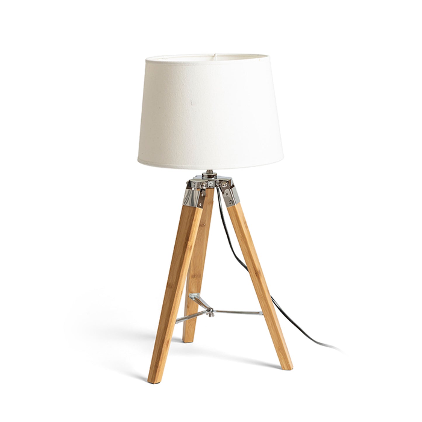 RENDL shades, shade bases, pendent sets ALVIS table base bamboo/chrome 230V LED E27 11W R13339 5