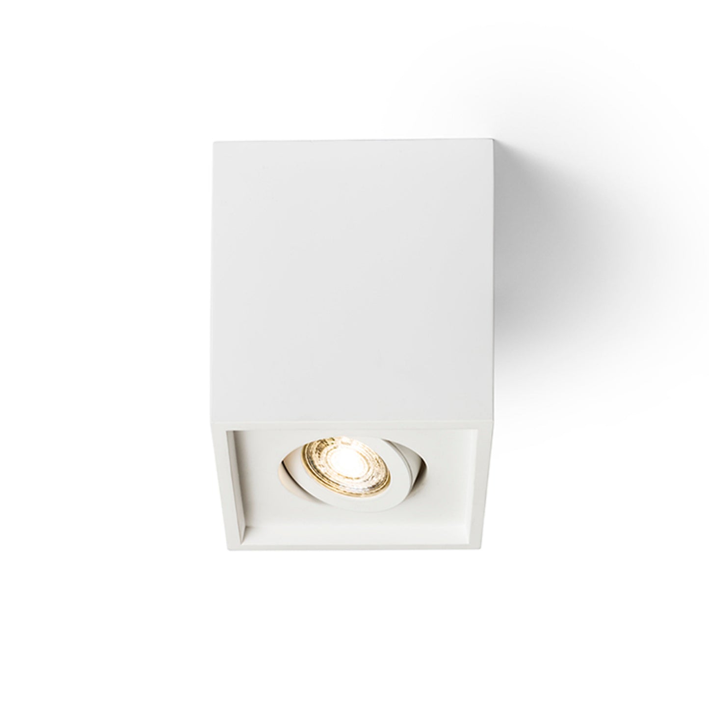 RENDL surface mounted lamp COLES SQ ceiling plaster 230V LED GU10 15W R13438 5