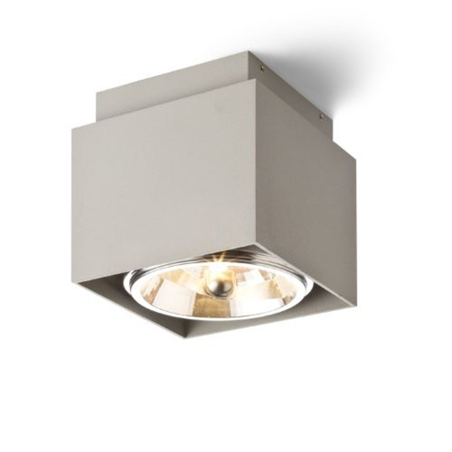 RENDL Outlet EX 111 square ceiling brushed aluminum 230V/12V G53 50W R13491 1