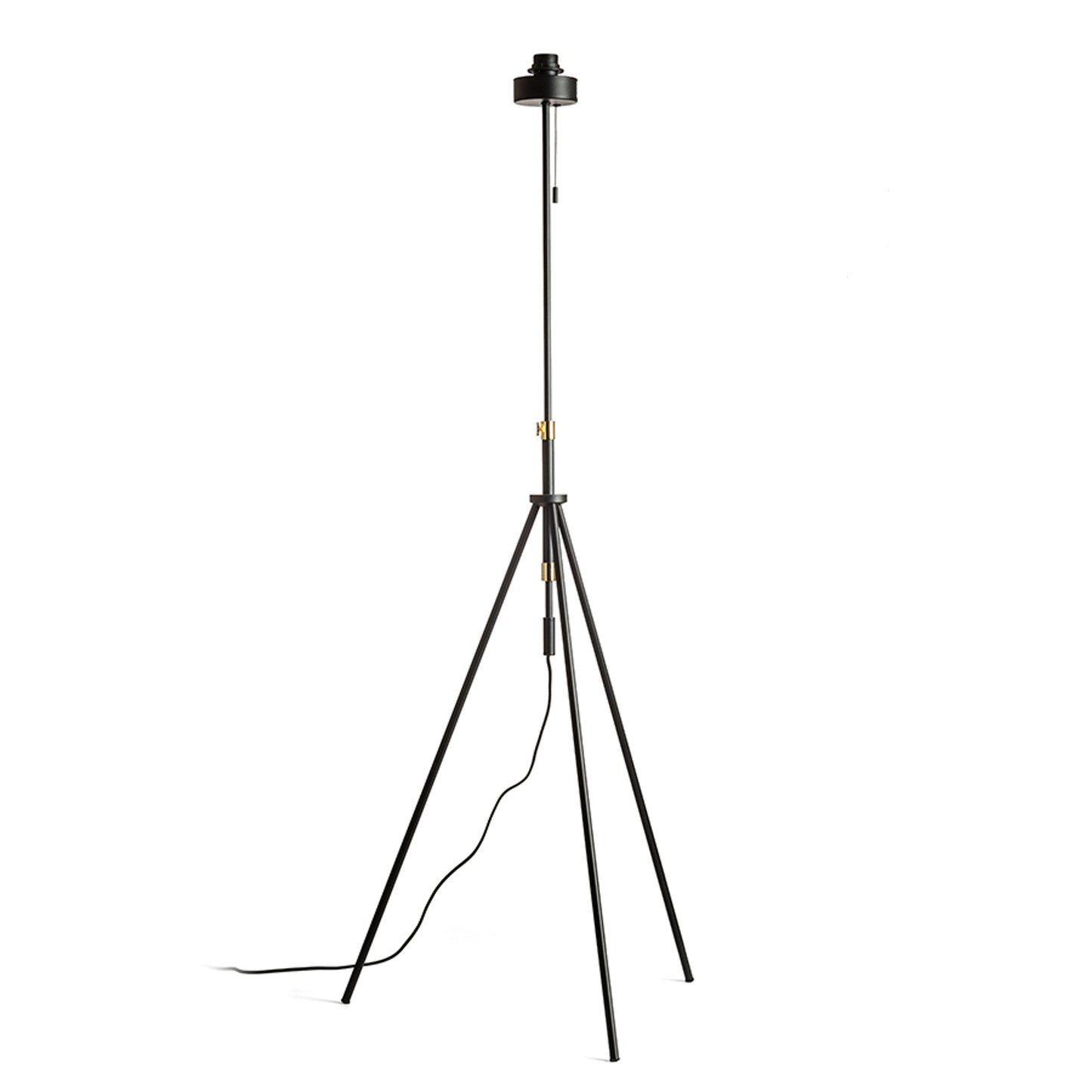 RENDL shades, shade bases, pendent sets LUTON floor base black/brass 230V LED E27 15W R13640 1