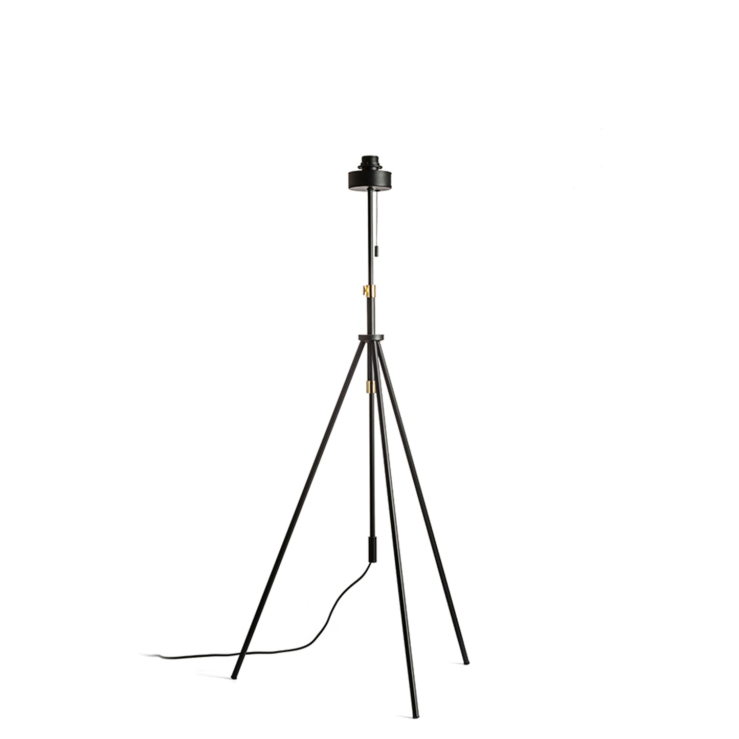 RENDL shades, shade bases, pendent sets LUTON floor base black/brass 230V LED E27 15W R13640 2
