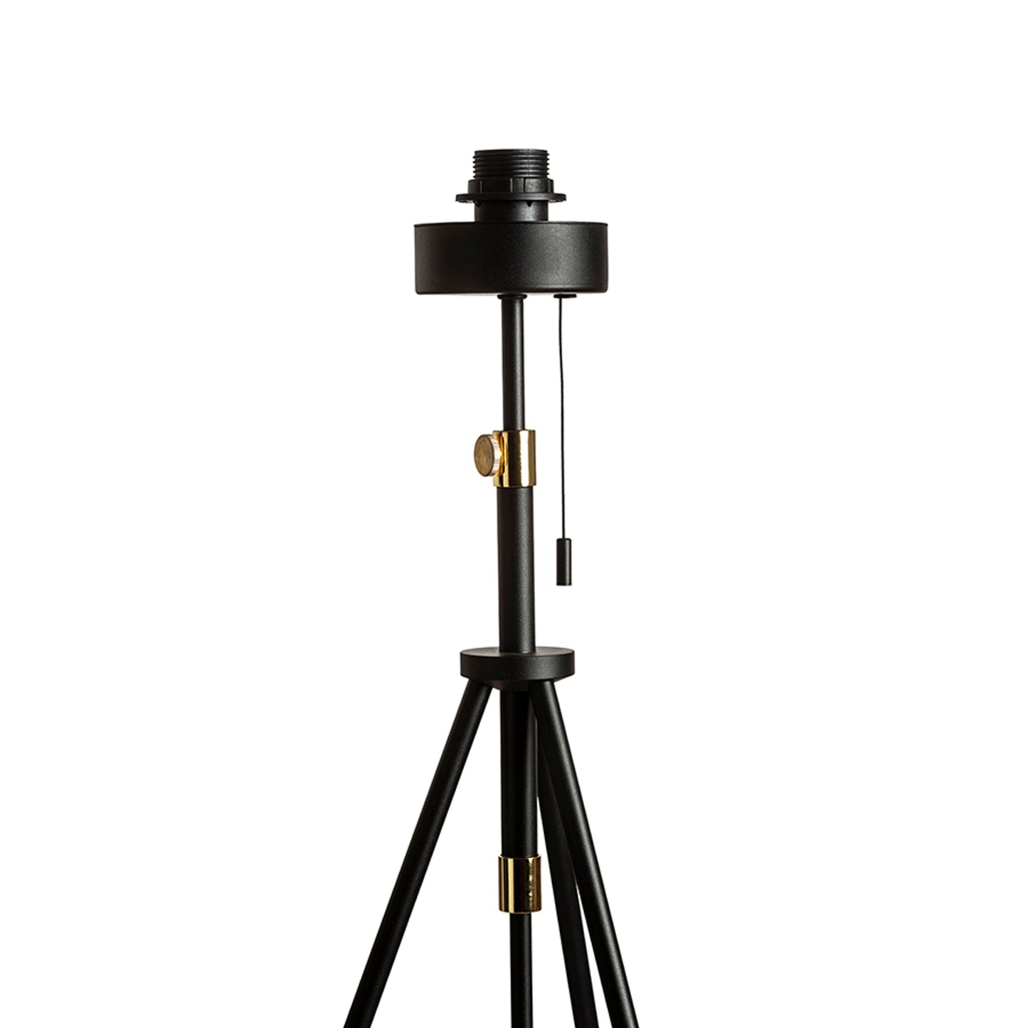 RENDL shades, shade bases, pendent sets LUTON floor base black/brass 230V LED E27 15W R13640 4