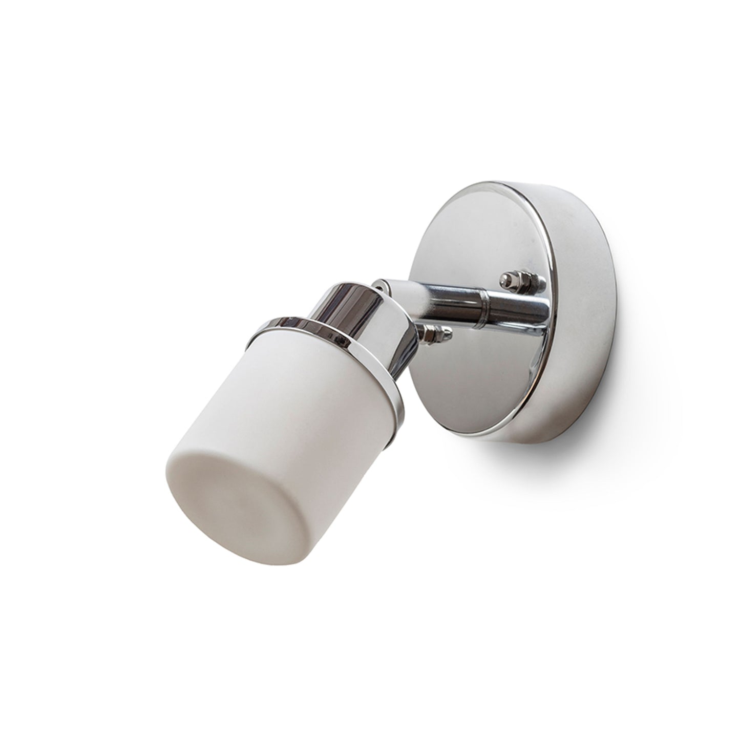 RENDL spotlight LINN I wall opal-colored glass/chrome 230V LED G9 3W IP44 R13695 1