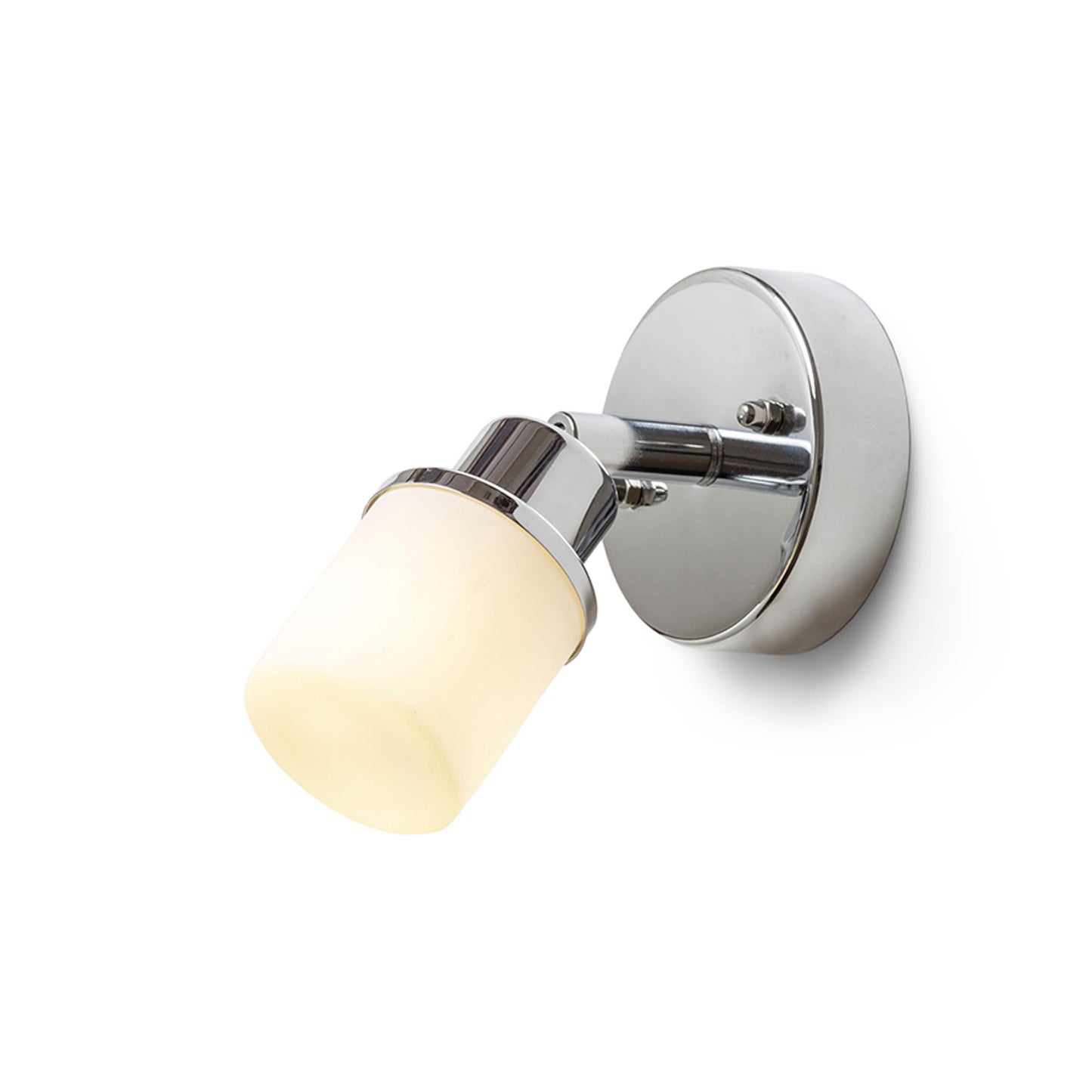 RENDL spotlight LINN I wall opal-colored glass/chrome 230V LED G9 3W IP44 R13695 2