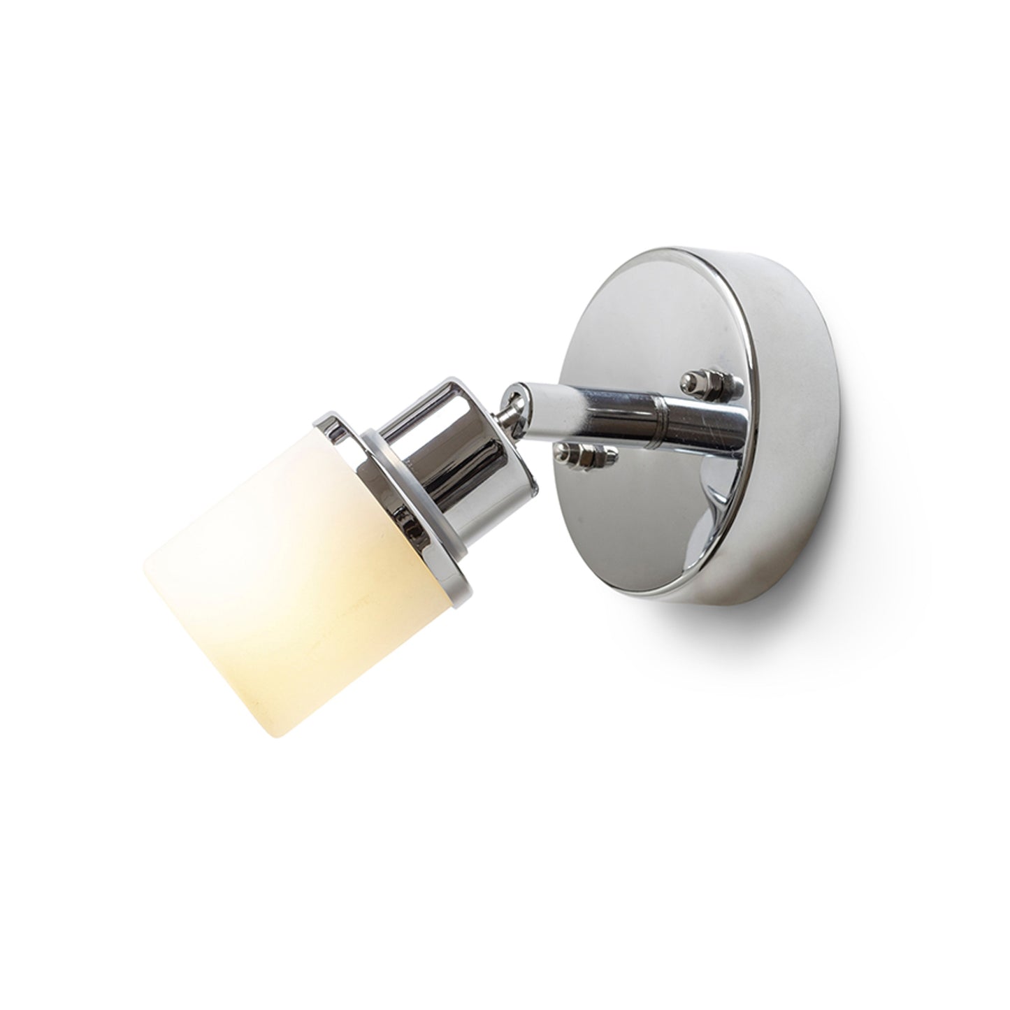 RENDL spotlight LINN I wall opal-colored glass/chrome 230V LED G9 3W IP44 R13695 4