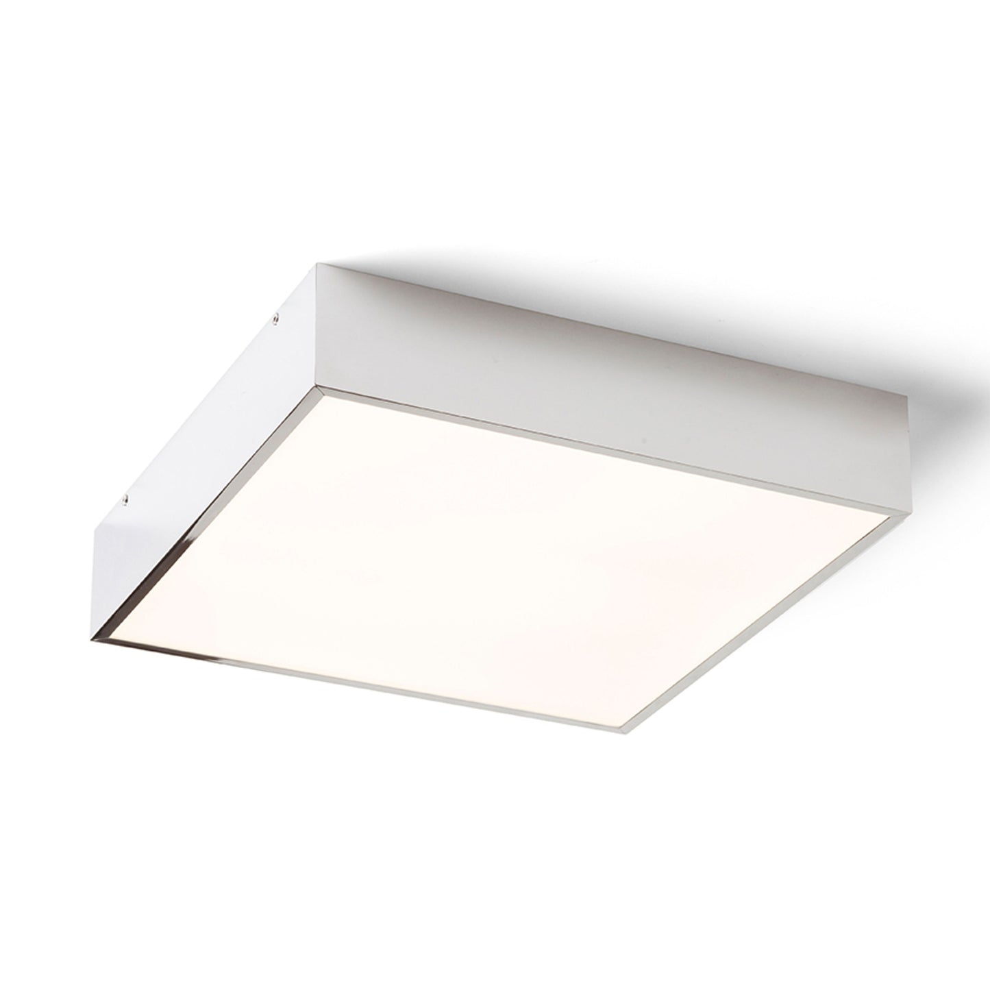RENDL surface mounted lamp MERANO LED 30 ceiling chrome/matte acrylic 230V LED 16W IP44 3000K R13697 1