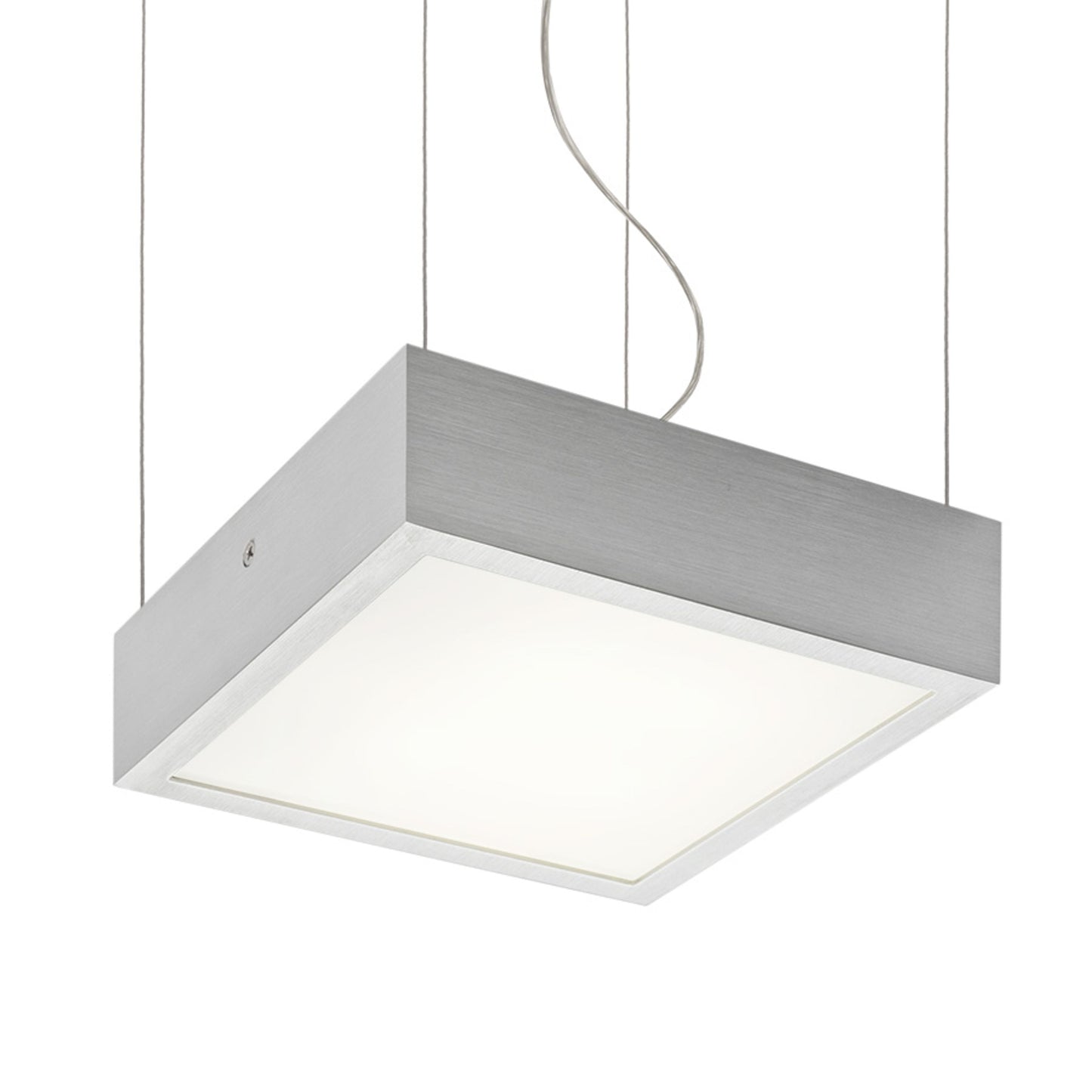 RENDL pendant lamp STRUCTURAL LED 20x20 pendant brushed aluminum 230V LED 12W 3000K R13709 1