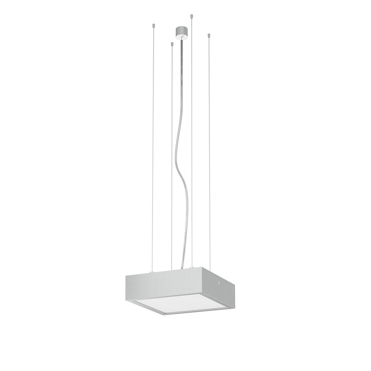 RENDL pendant lamp STRUCTURAL LED 20x20 pendant brushed aluminum 230V LED 12W 3000K R13709 3