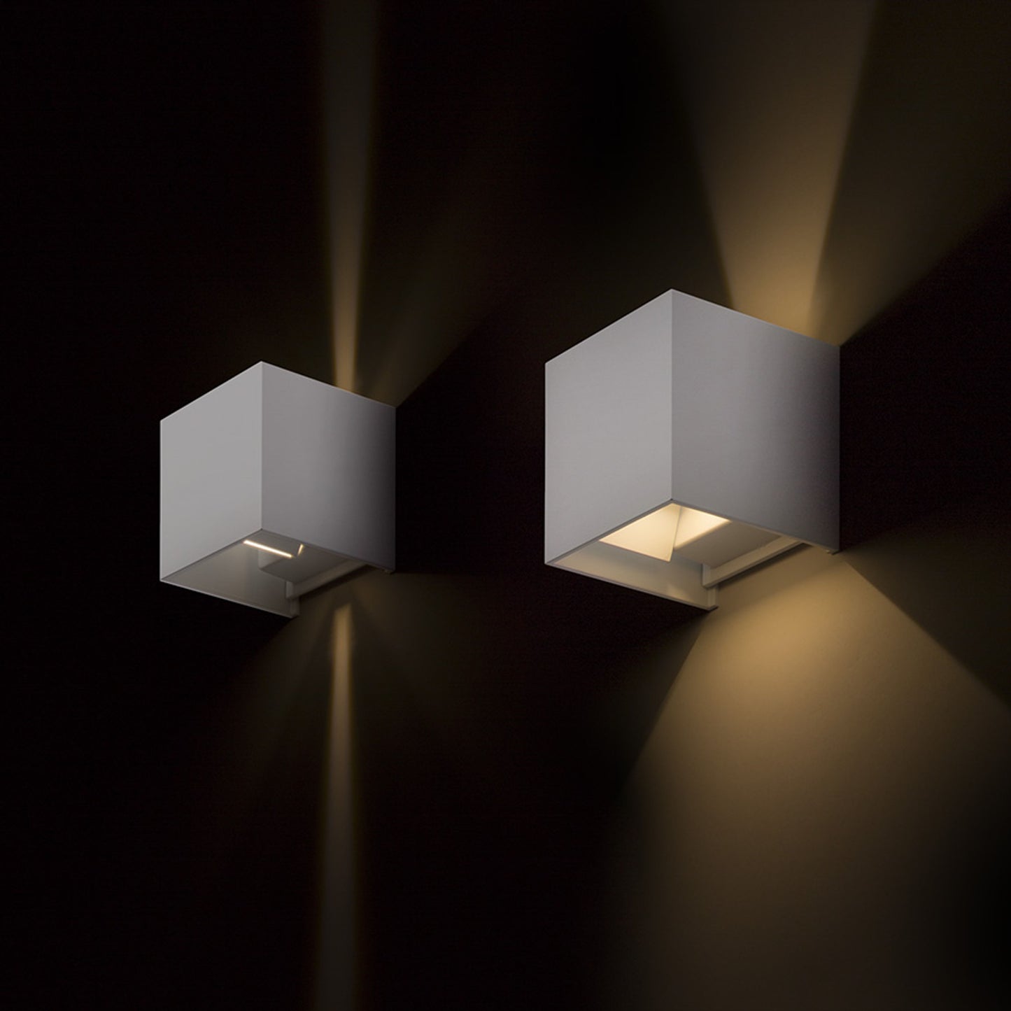 RENDL outdoor lamp TITO SQ DIMM wall white 230V LED 2x3W IP65 3000K R13738 3