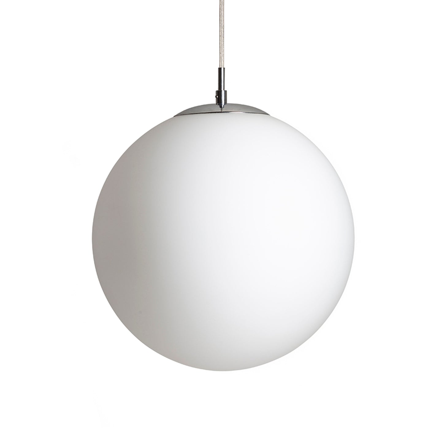 RENDL pendant lamp LUNA 30 pendant opal-colored glass/chrome 230V LED E27 15W R13747 2