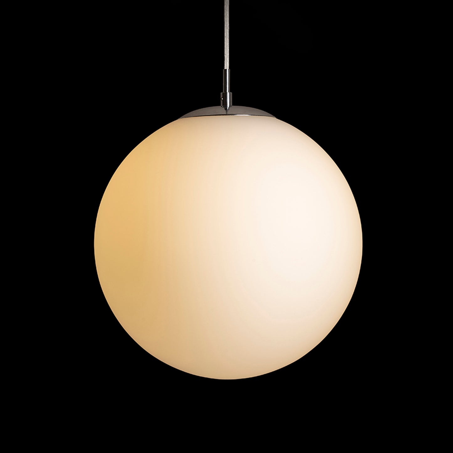 RENDL pendant lamp LUNA 30 pendant opal-colored glass/chrome 230V LED E27 15W R13747 4
