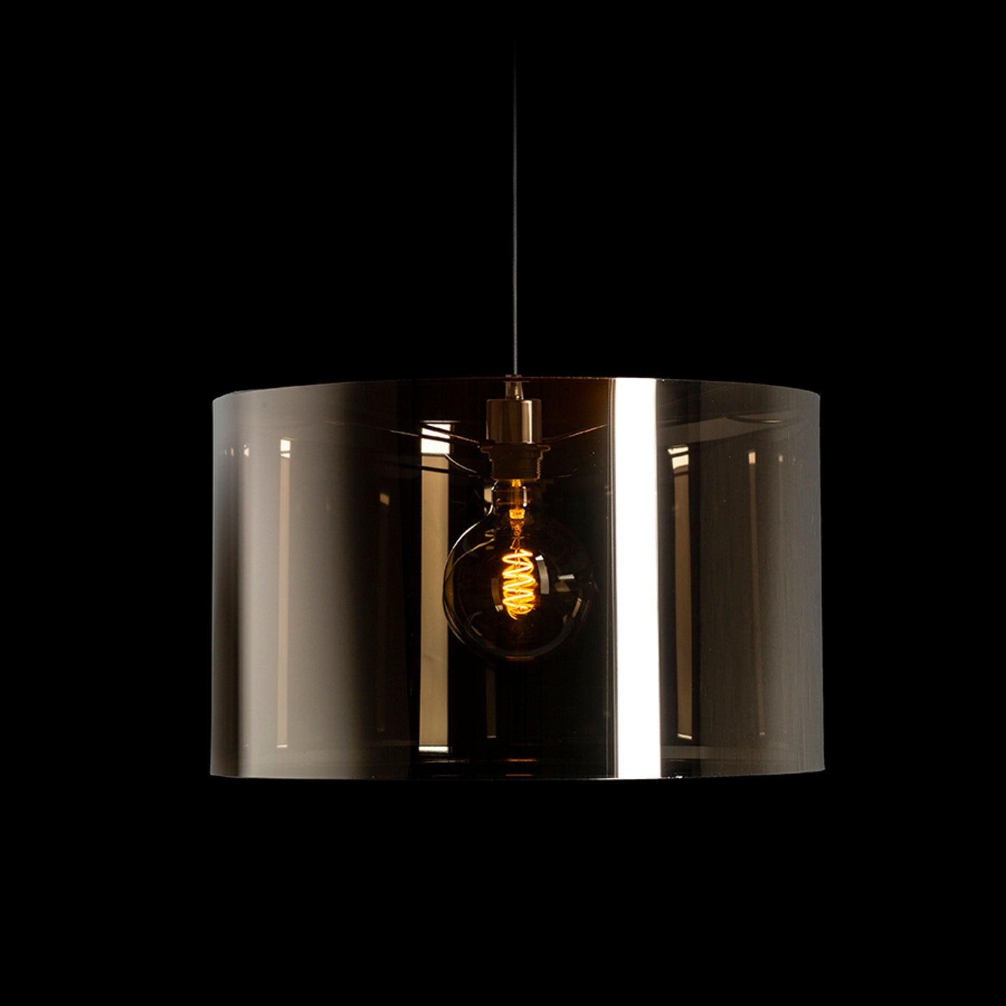 RENDL pendant lamp FANCY 50/30 pendant smokey foil 230V LED E27 15W R13748 4
