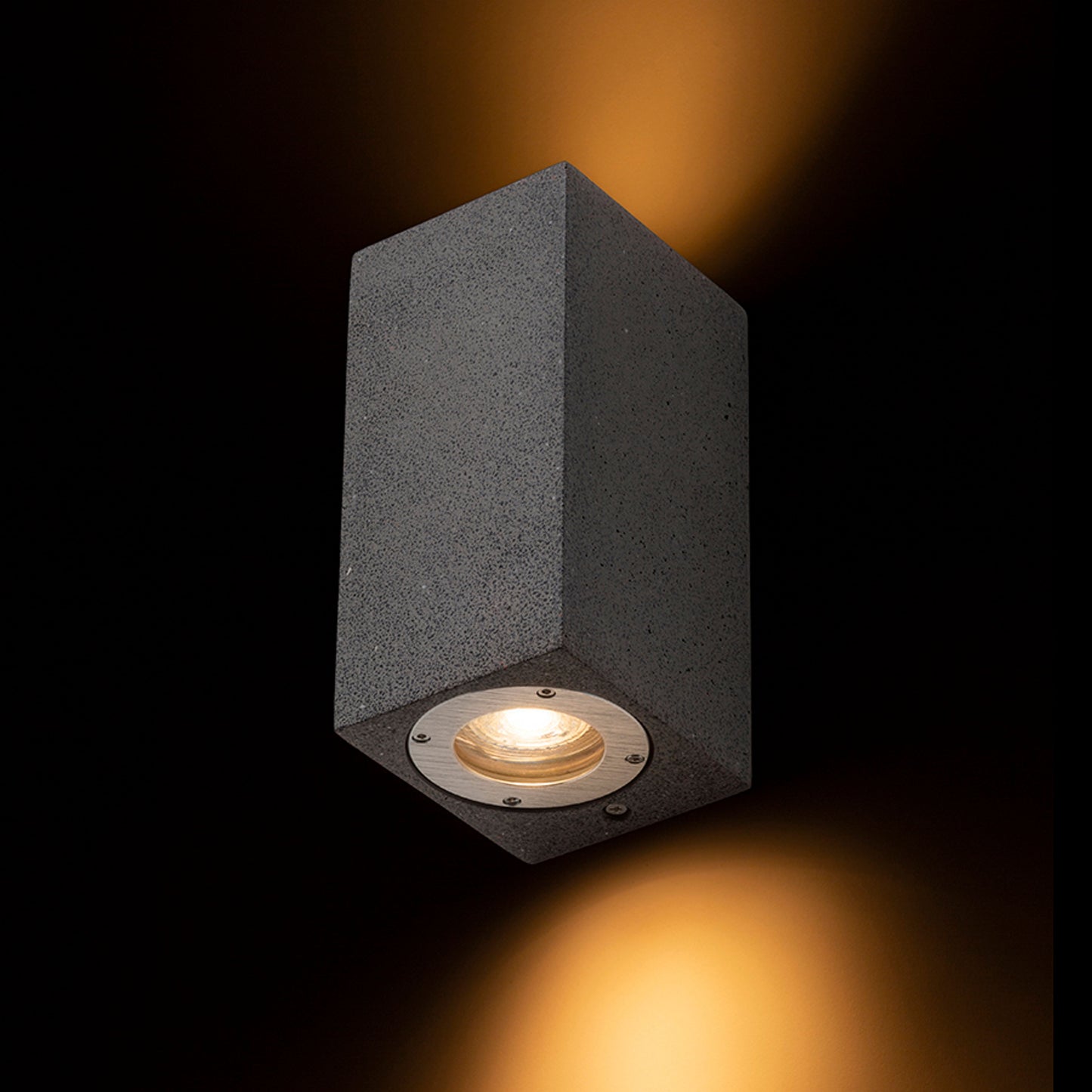 RENDL outdoor lamp KANE II wall concrete/dark granite 230V LED GU10 2x5W IP65 R13794 3