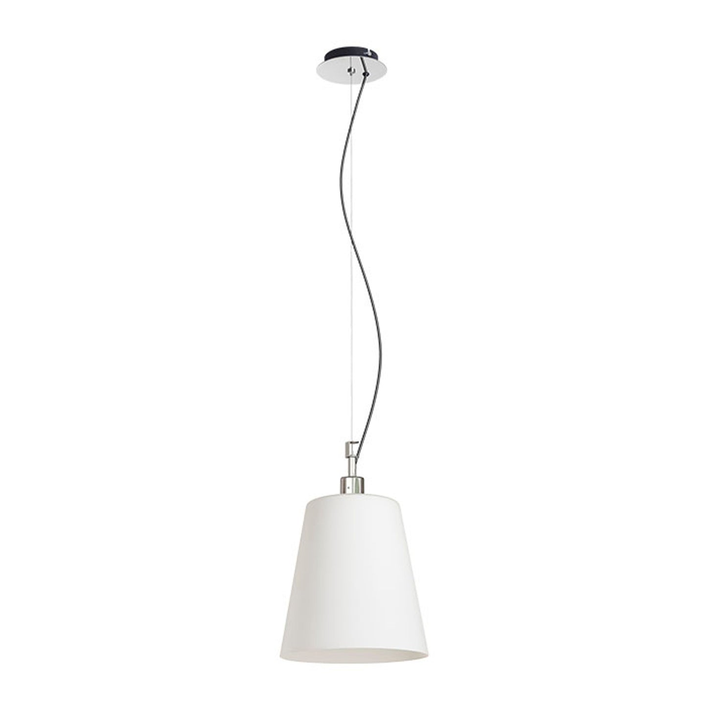 RENDL pendant lamp BABU NEW 22 pendant opal-colored glass/chrome 230V LED E27 15W R13827 1