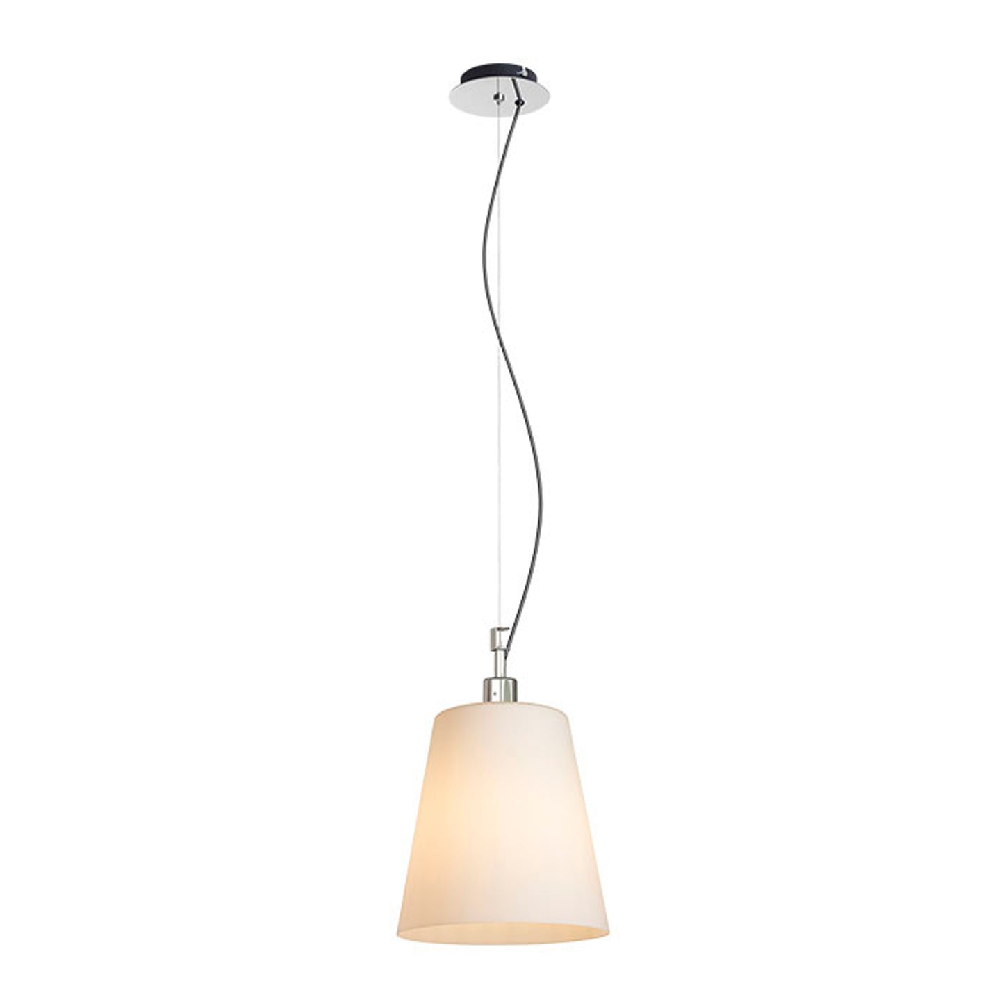 RENDL pendant lamp BABU NEW 22 pendant opal-colored glass/chrome 230V LED E27 15W R13827 2