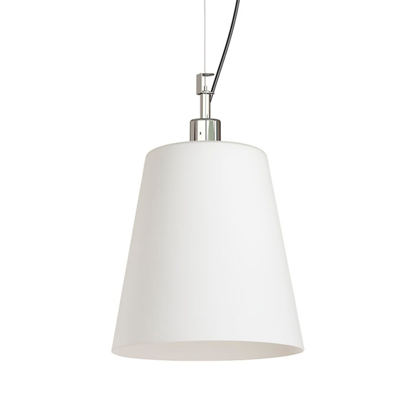 RENDL pendant lamp BABU NEW 22 pendant opal-colored glass/chrome 230V LED E27 15W R13827 3