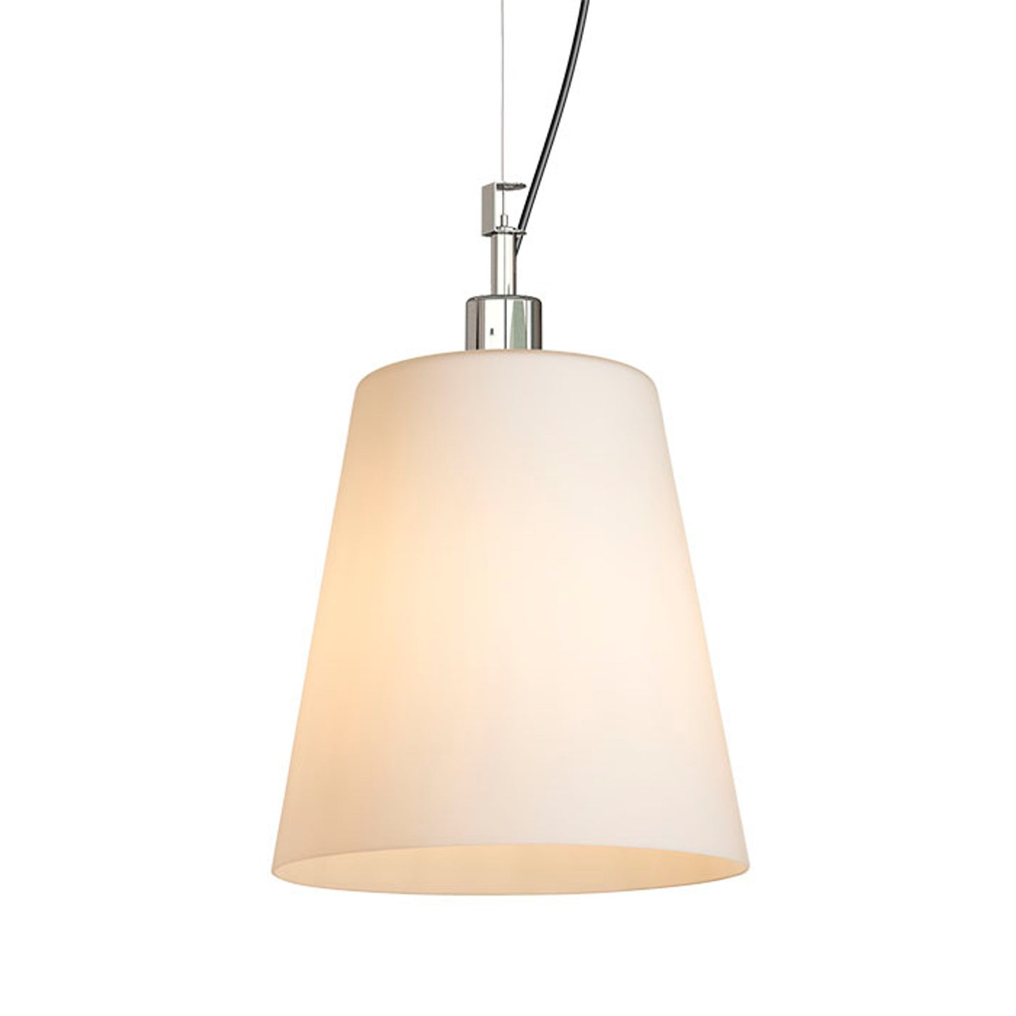 RENDL pendant lamp BABU NEW 22 pendant opal-colored glass/chrome 230V LED E27 15W R13827 4