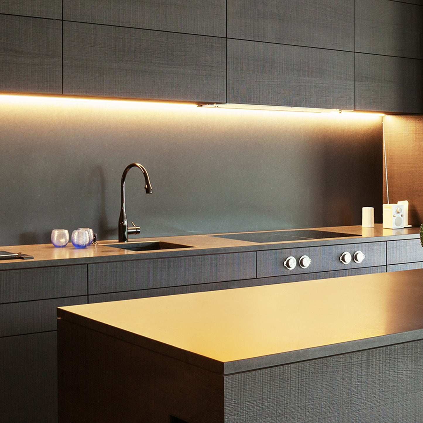 RENDL LED-strip LED PROFILE A recessed 1m aluminum/frosted acrylic R13864 3