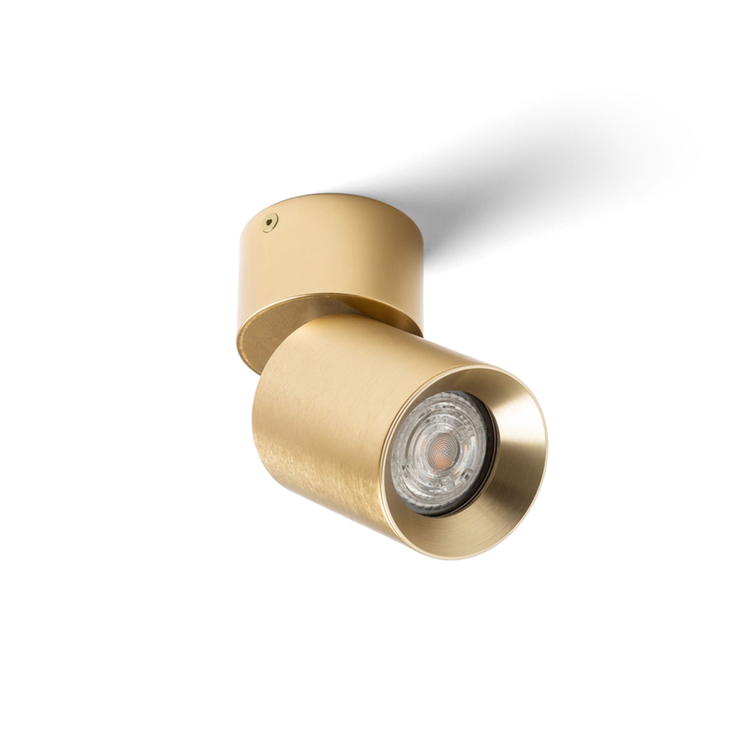 RENDL spotlight DARIO ceiling brushed brass 230V LED GU10 9W R13869 2