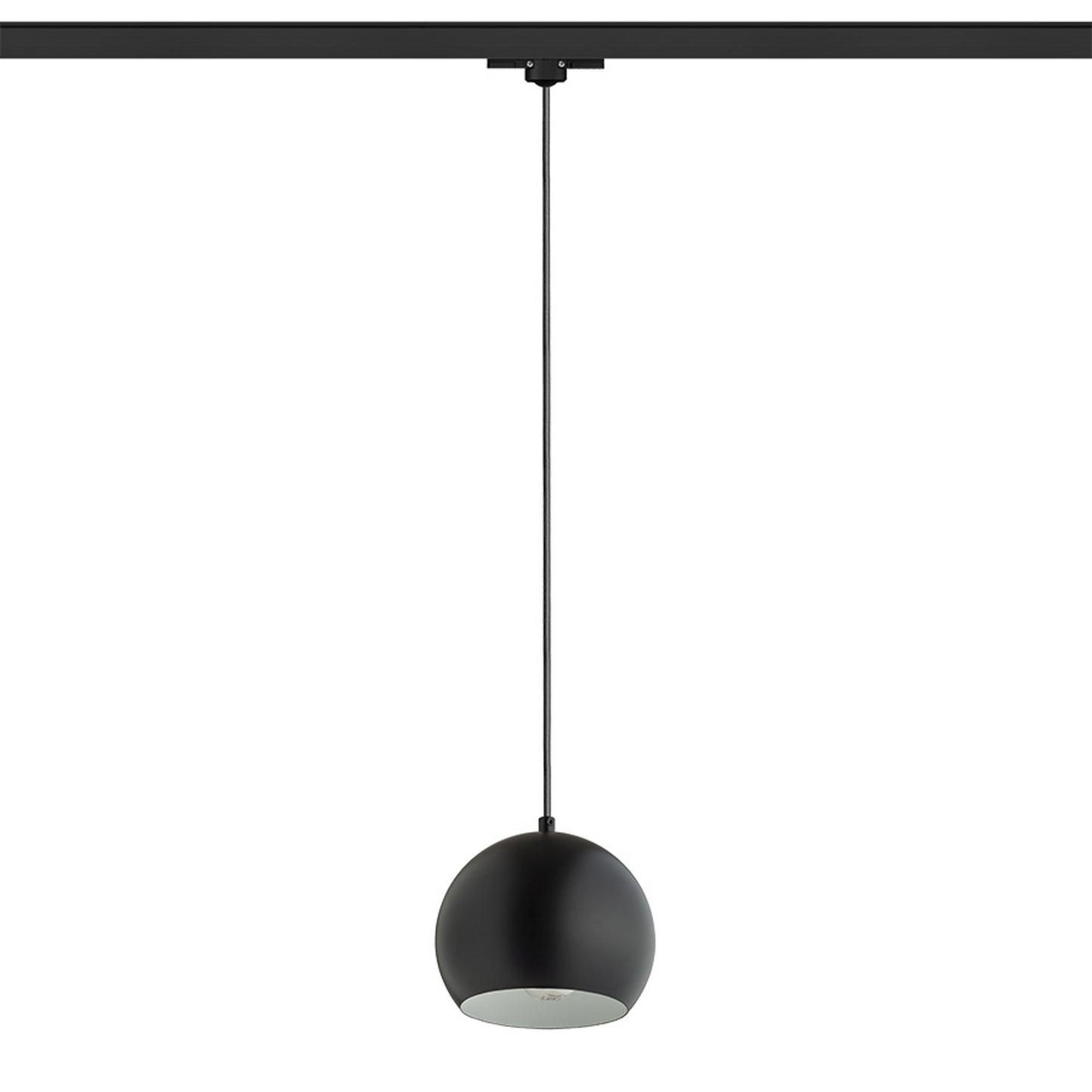 RENDL 3-circuit track system AGNETA for 3-circuit tracks pendant black 230V LED E27 11W R13975 2