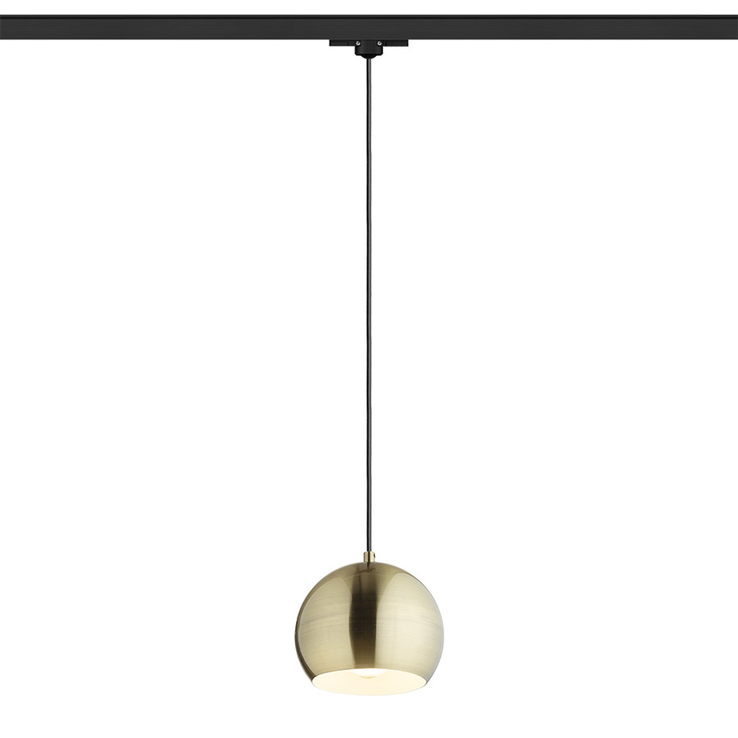 RENDL 3-circuit track system AGNETA for 3-circuit tracks pendant brushed brass 230V LED E27 11W R13976 1