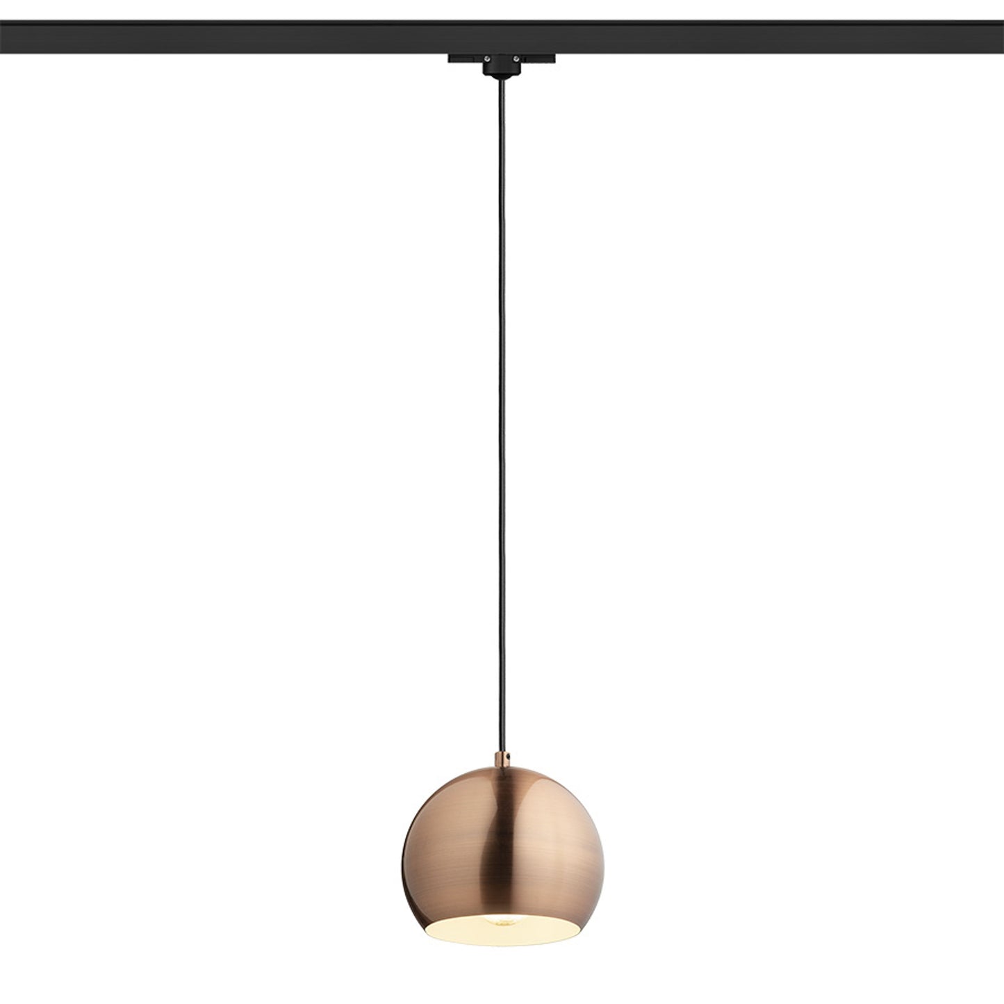 RENDL 3-circuit track system AGNETA for 3-circuit tracks pendant brushed copper 230V LED E27 11W R13977 1