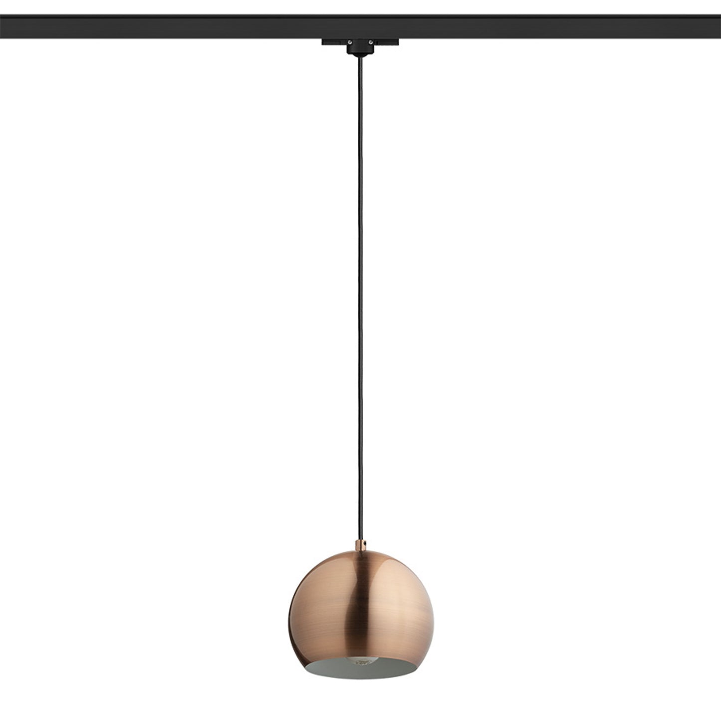 RENDL 3-circuit track system AGNETA for 3-circuit tracks pendant brushed copper 230V LED E27 11W R13977 2