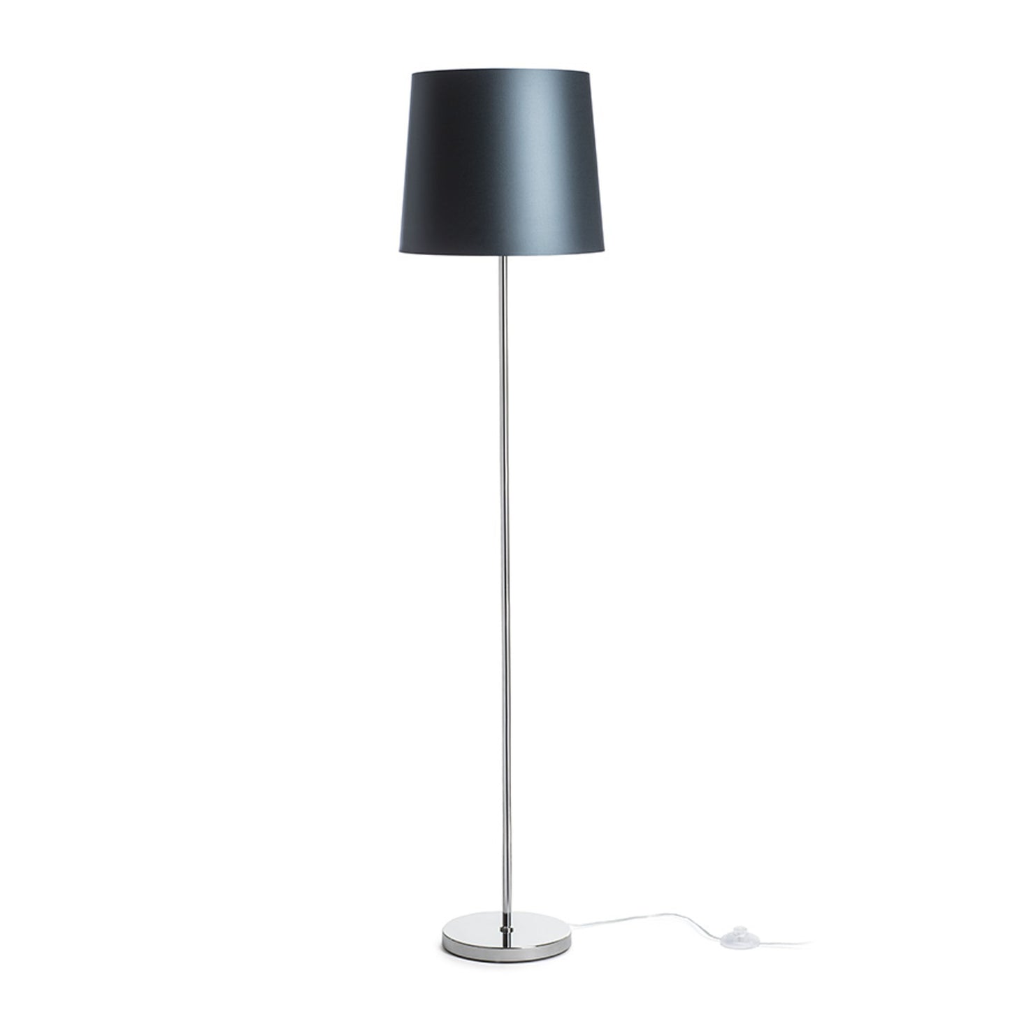 RENDL floor lamp NYC/CONNY 35 floor Monaco petrol blue/silver PVC/chrome 230V LED E27 15W R14078 1