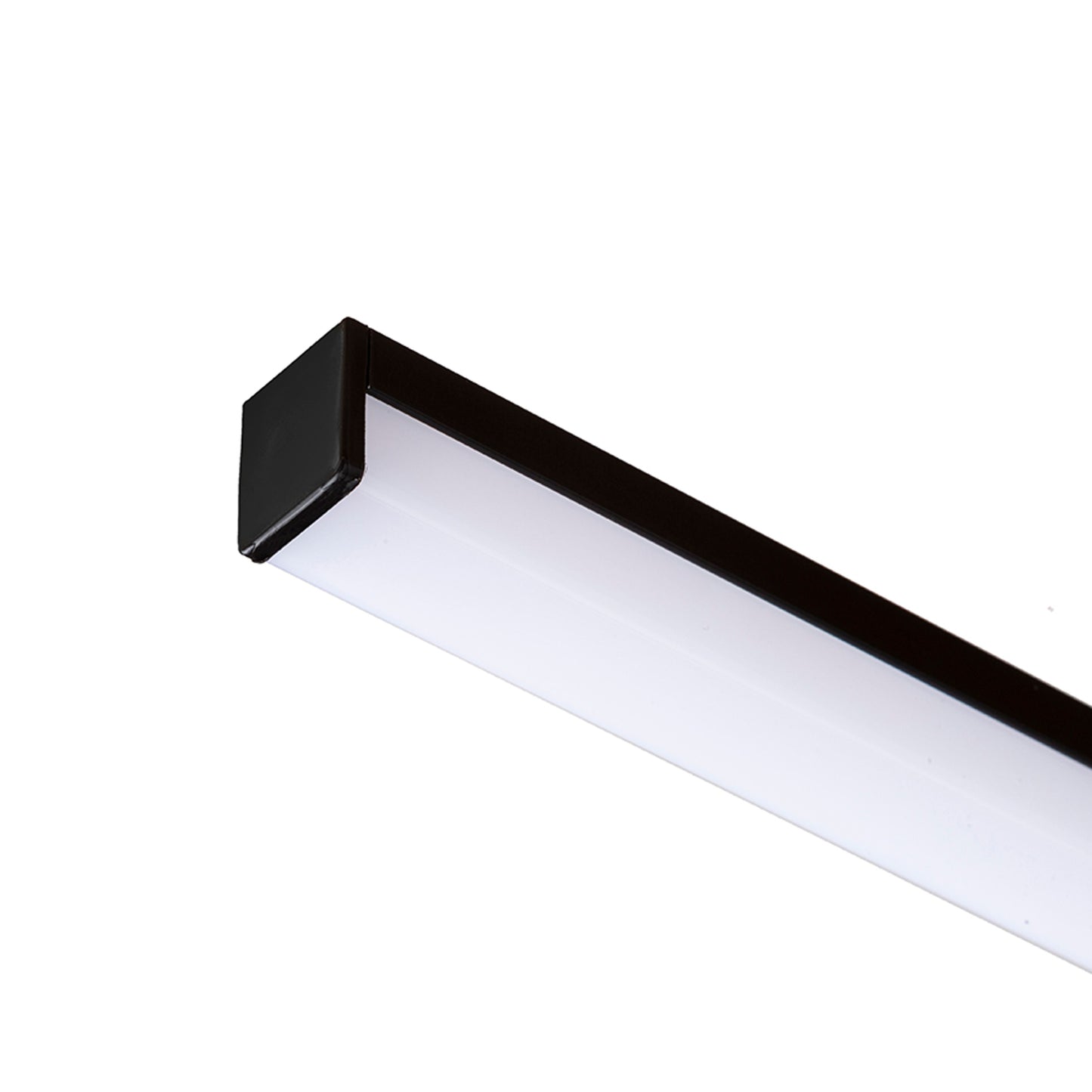 RENDL LED-strip LED PROFILE H surface mounted 1m black matte acrylic/aluminum R14090 1