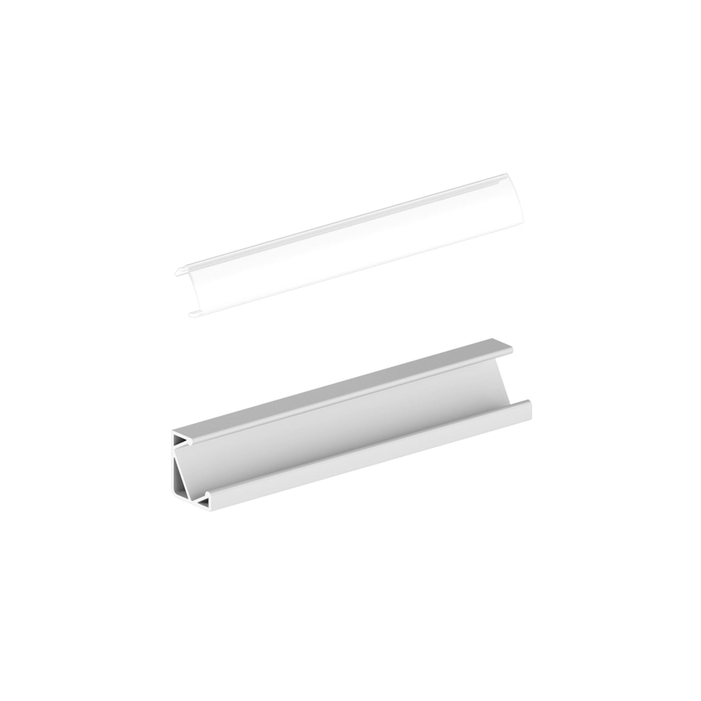 RENDL LED-strip LED PROFILE I 30/60 surface mounted 1m anodized aluminum/matte acrylic R14092 9