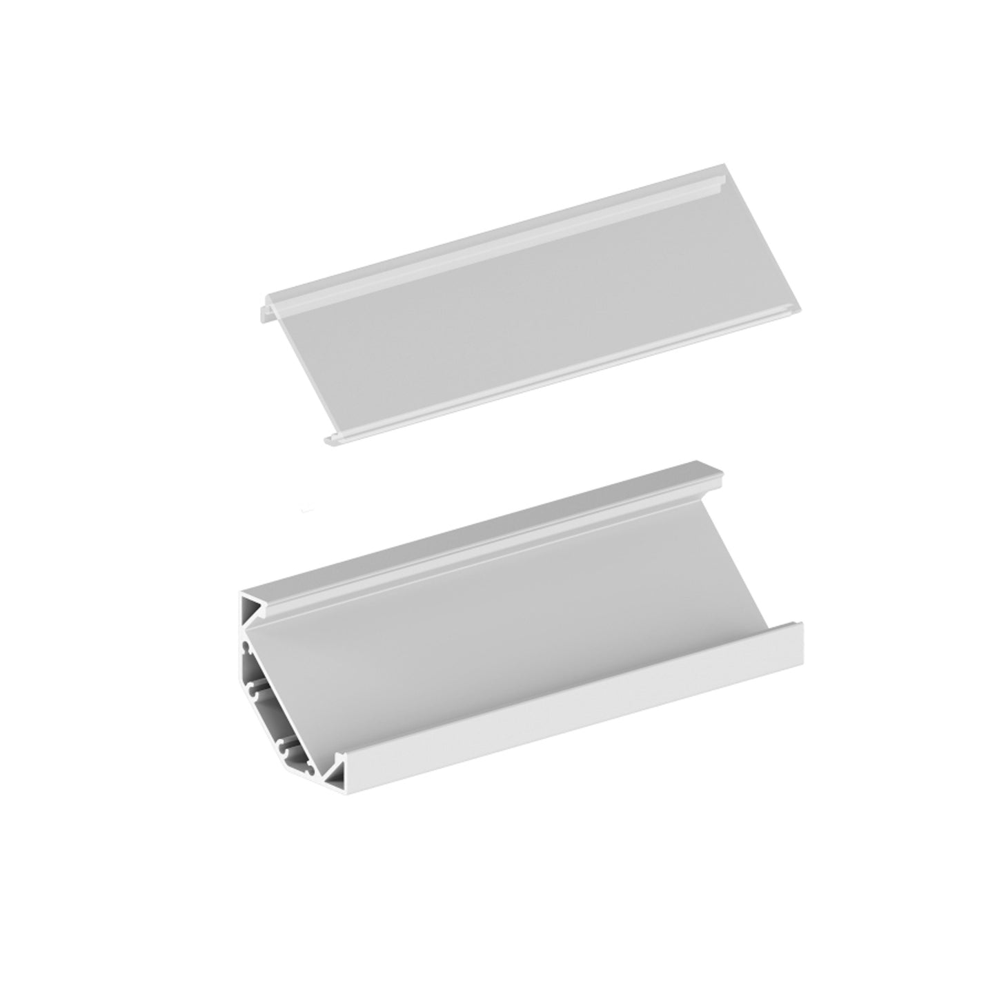 RENDL LED-strip LED PROFILE J surface mounted 1m white matte acrylic/aluminum R14093 6
