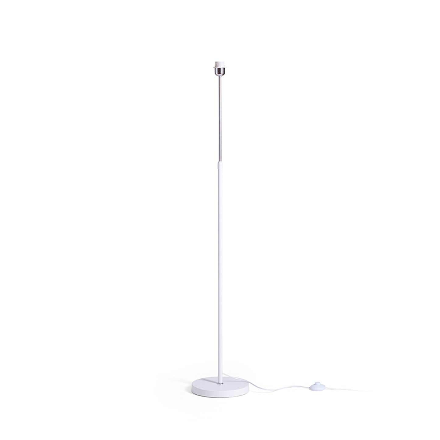 RENDL shades, shade bases, pendent sets EMMETT floor base white chrome 230V LED E27 15W R14117 2