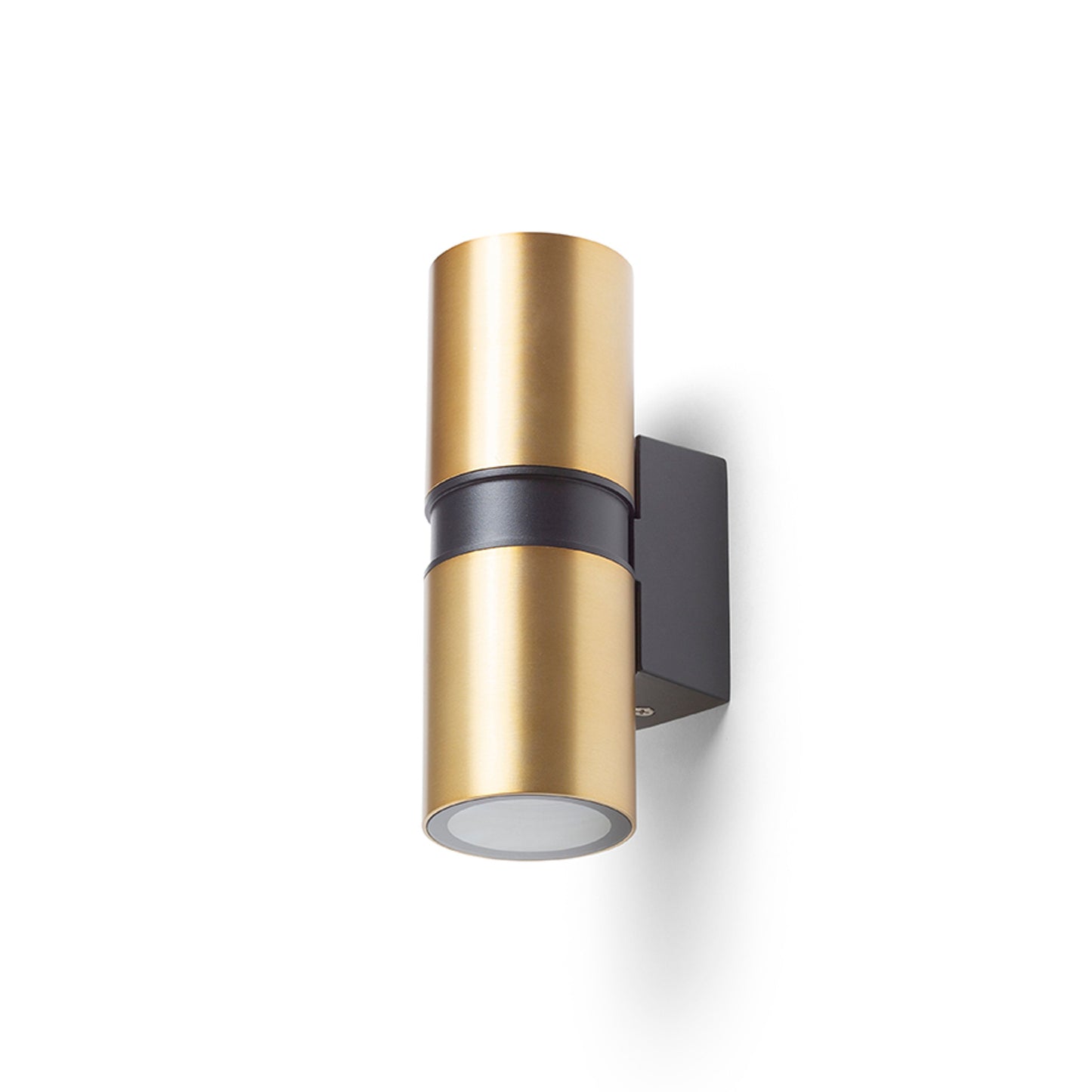 RENDL outdoor lamp MANO wall brushed brass/black 230V LED GU10 2x8W IP54 R14127 4