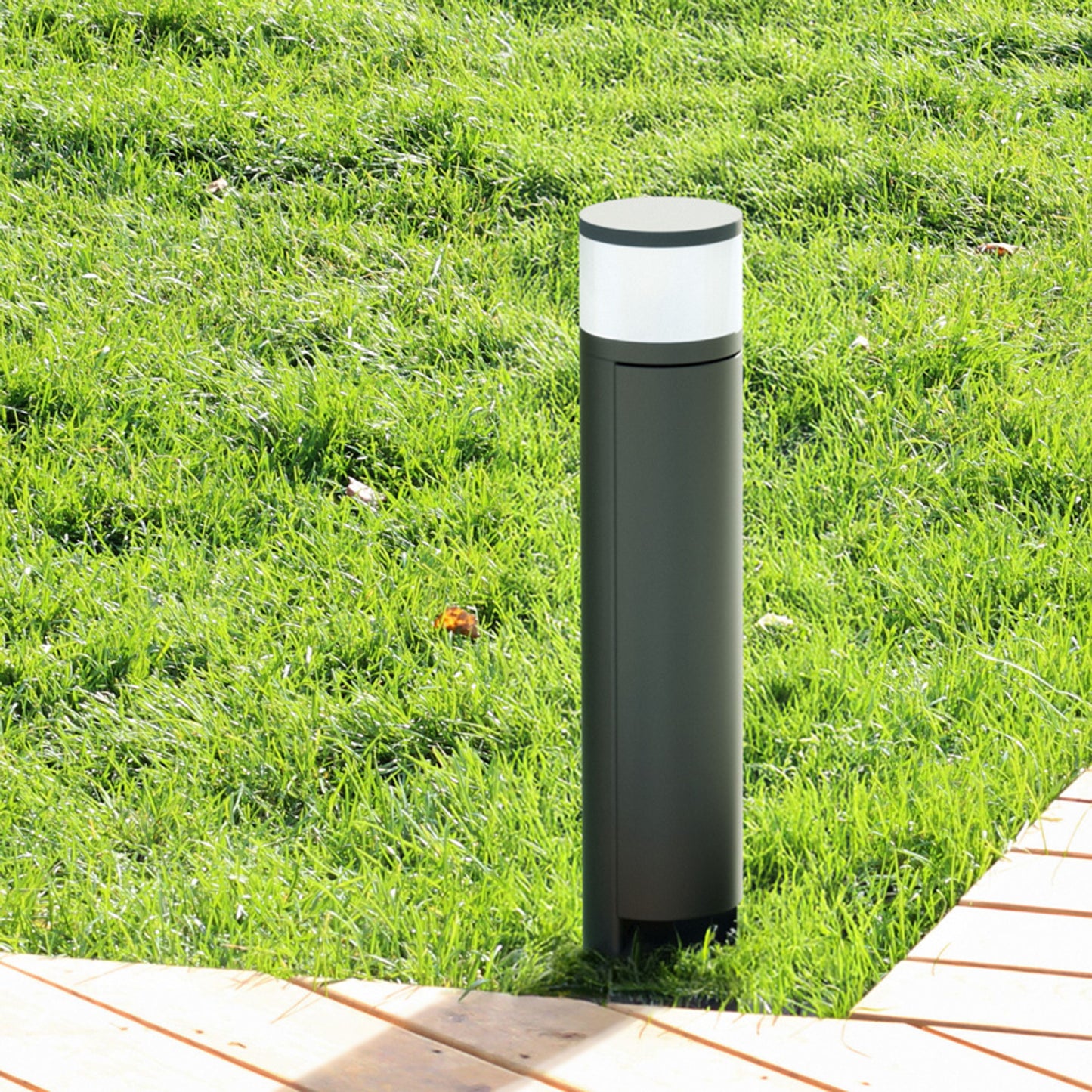RENDL outdoor lamp JEAN 50 bollard with power sockets anthracite grey 230V LED G9 5W IP54 R14173 4