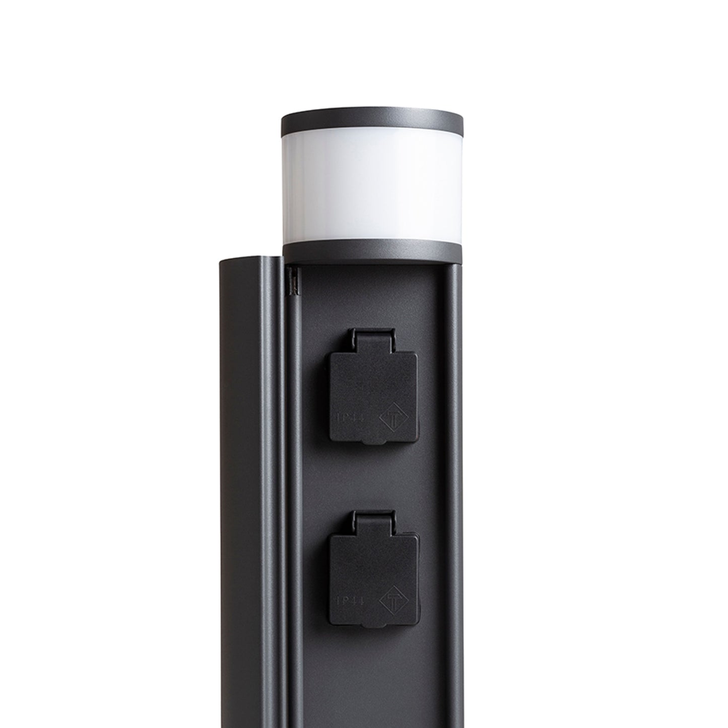 RENDL outdoor lamp JEAN 50 bollard with power sockets anthracite grey 230V LED G9 5W IP54 R14173 7