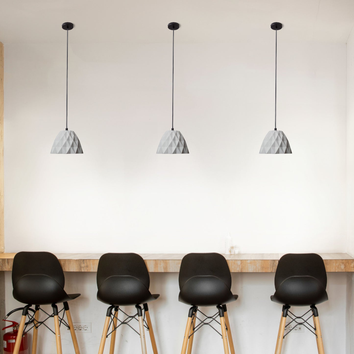 RENDL pendant lamp NAPLES pendant concrete 230V LED E27 7W R14183 5