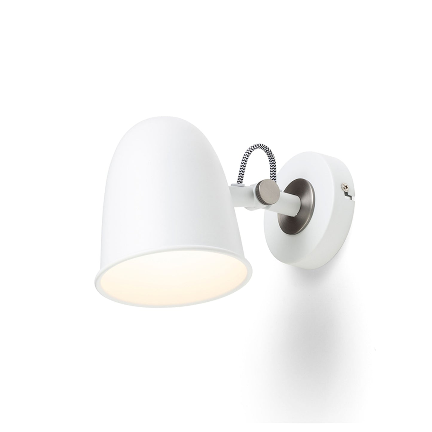 RENDL spotlight DANNY wall white matt nickel 230V LED E14 5W R14185 4