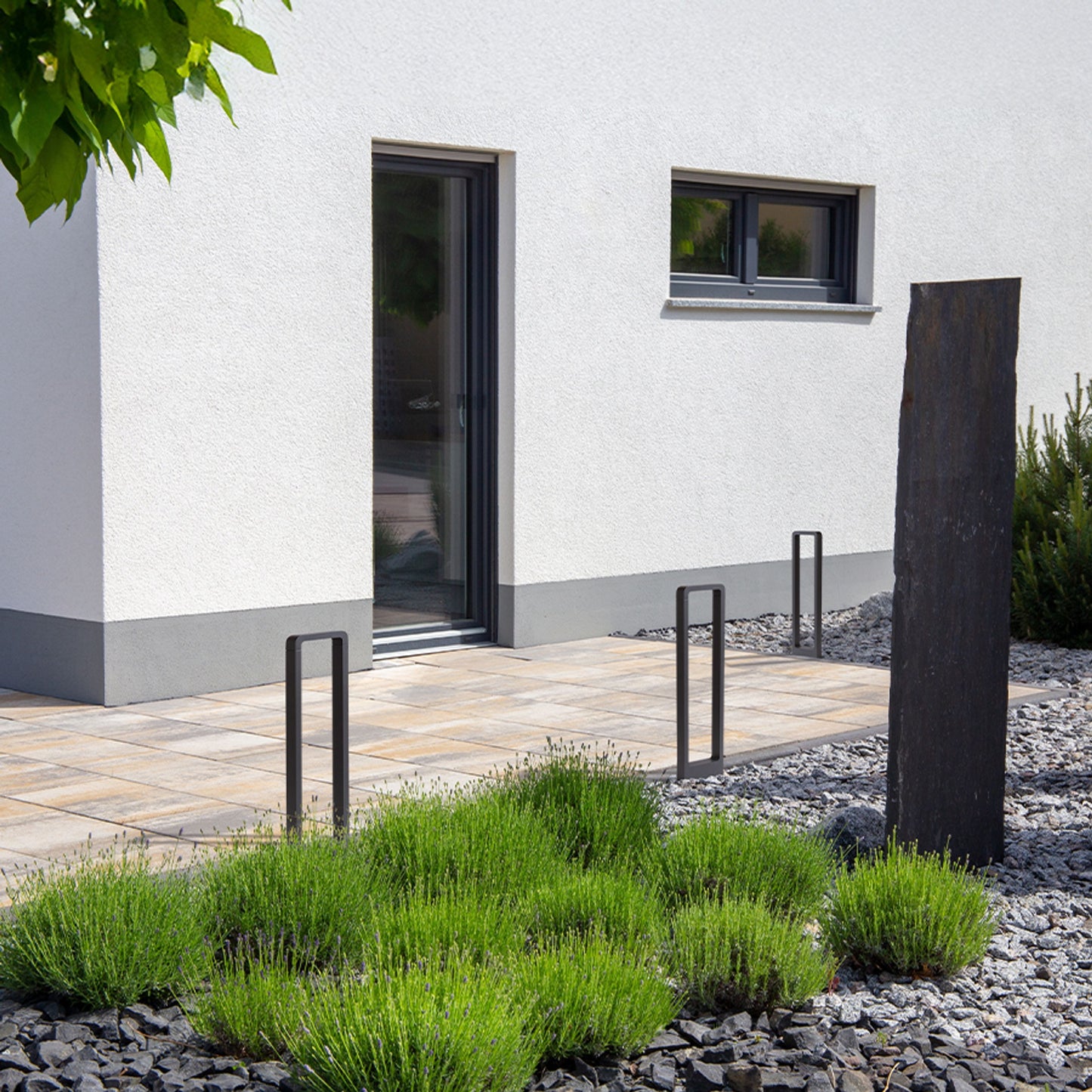 RENDL outdoor lamp BONN 65 floor black grey 230V LED 7W 120° IP65 3000K R14197 6