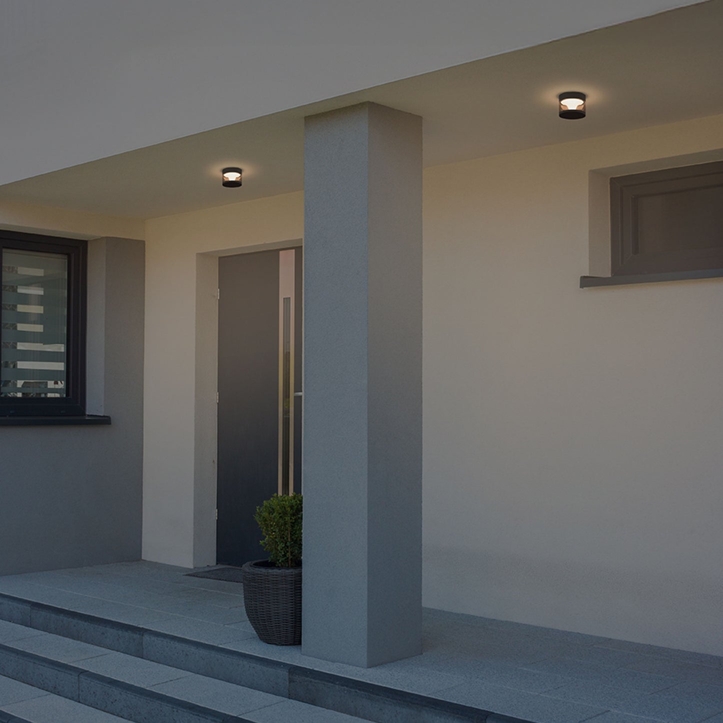 RENDL outdoor lamp BRENDA surface mounted black 230V LED LED 9W IP65 3000K R14202 4