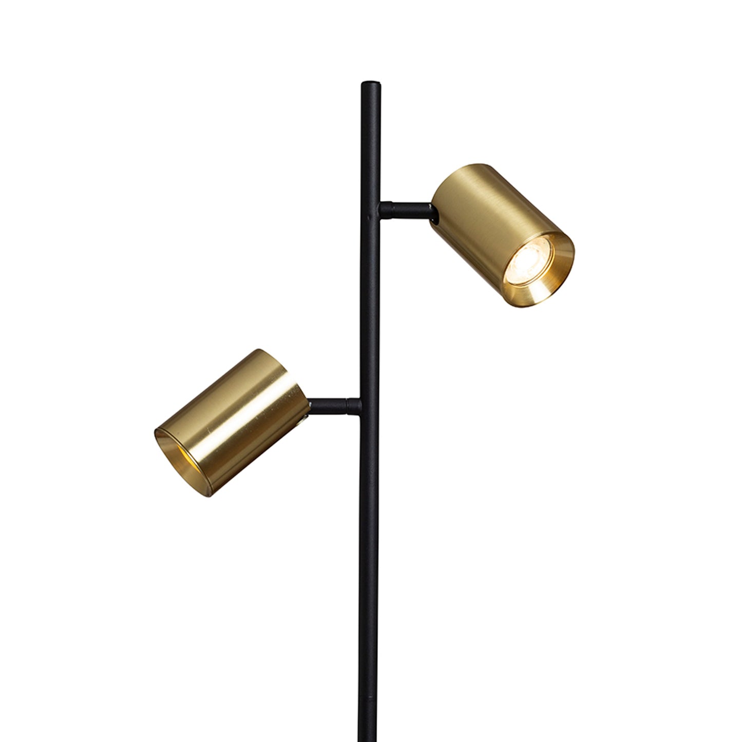 RENDL floor lamp FLYNN II floor black/brushed brass 230V LED GU10 2x9W R14267 2