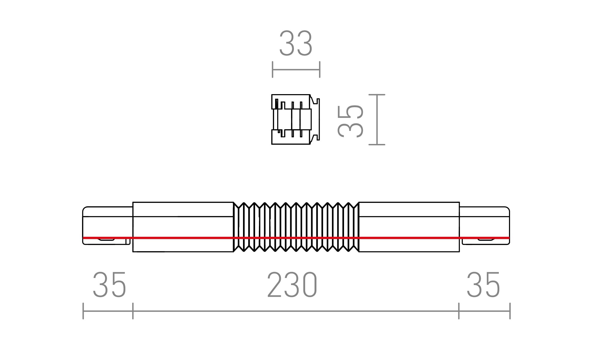 łącznik elastyczny EUTRAC  - Product sketch