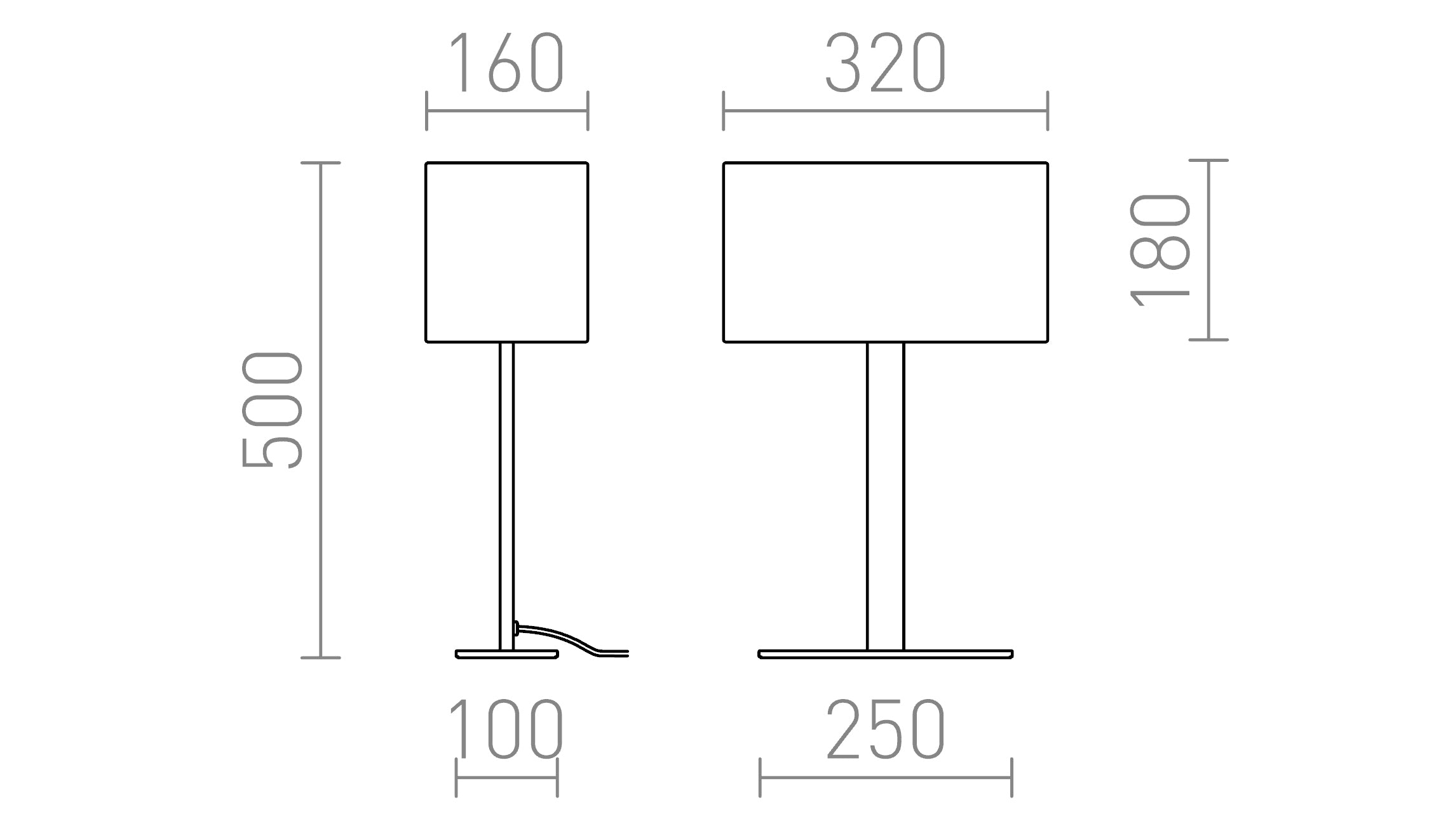 PLAZA M STOŁOWA - Product sketch